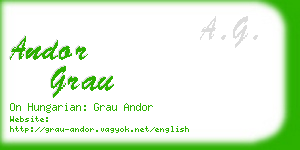 andor grau business card